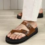 سليبر رجالي M15 – جلد طبيعي
